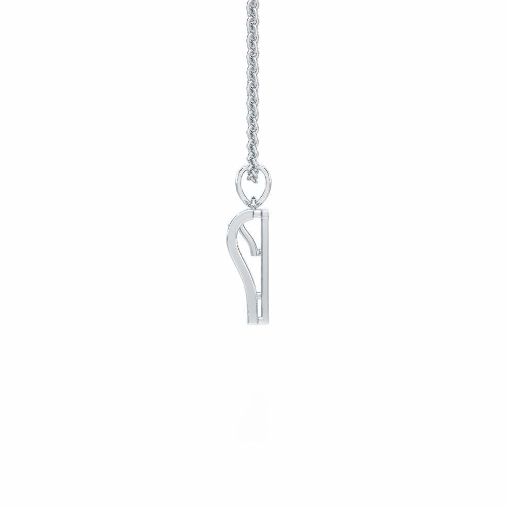 Shine Graph Silver Pendant - White Gold - Image 4