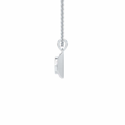 Eyes of Destiny Silver Pendant - White Gold - Image 4