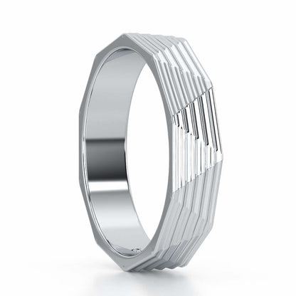 Sienna Silver Ring - White Gold - Image 4