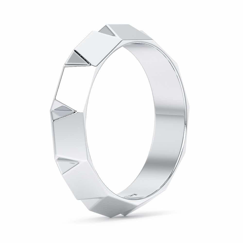 Marigold Silver Ring - White Gold - Image 4