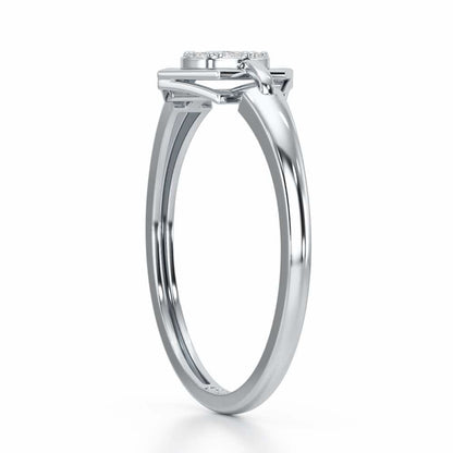 Shanya Shine Silver Ring - White Gold - Image 4