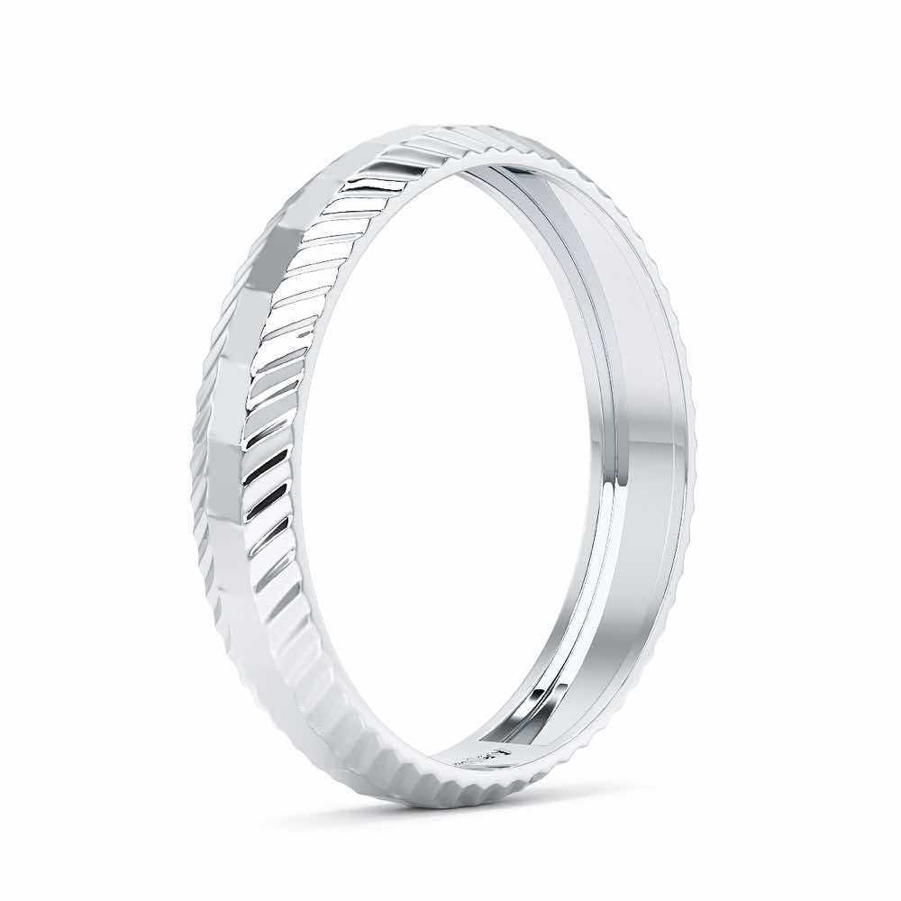 Nia Silver Ring - White Gold - Image 4