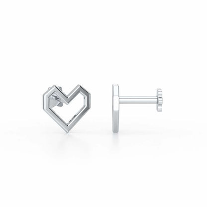 Lush Looplets Silver Earrings - White Gold - Image 4