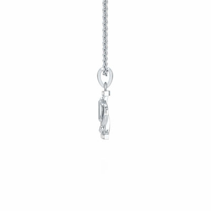 Khalsa Aura Silver Pendant - White Gold - Image 4