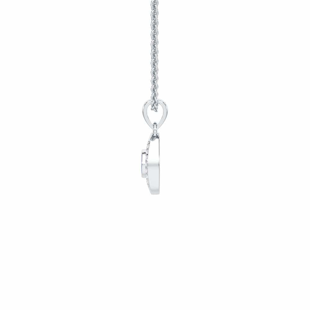 Divine Watcher Silver Pendant - White Gold - Image 4
