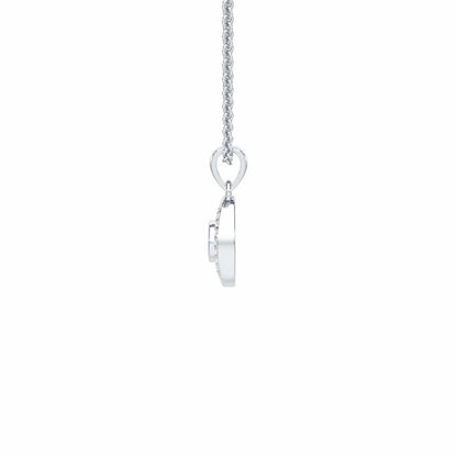 Divine Watcher Silver Pendant - White Gold - Image 4