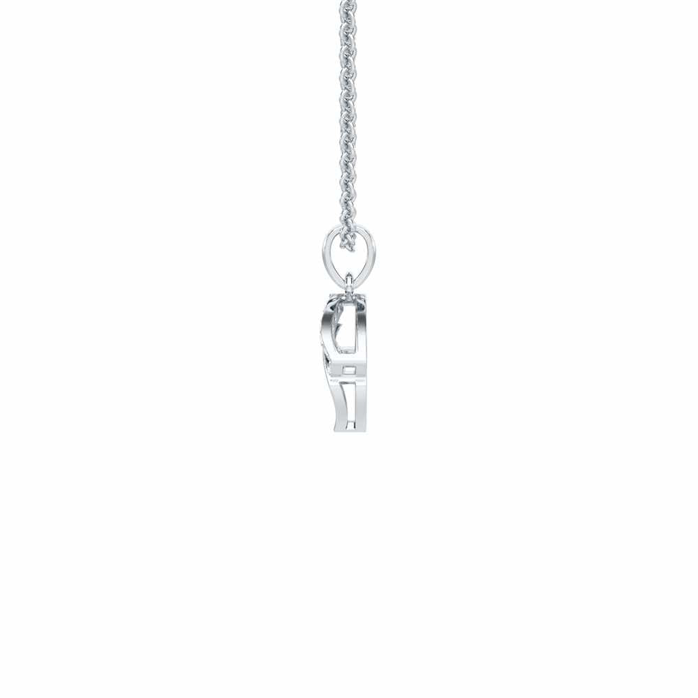 Celestial Eye Silver Pendant - White Gold - Image 4