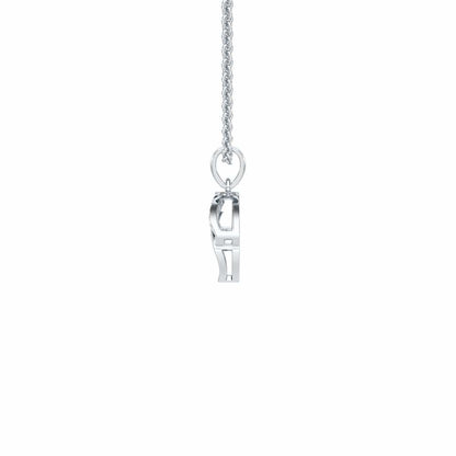 Celestial Eye Silver Pendant - White Gold - Image 4