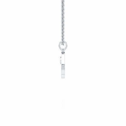 Protective Gaze Silver Pendant - White Gold - Image 4