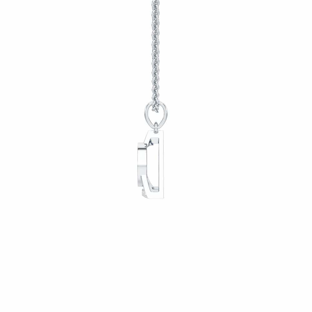 Guardian Eye Silver Pendant - White Gold - Image 4