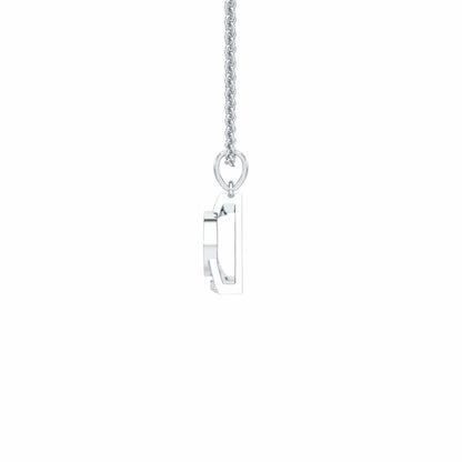 Guardian Eye Silver Pendant - White Gold - Image 4
