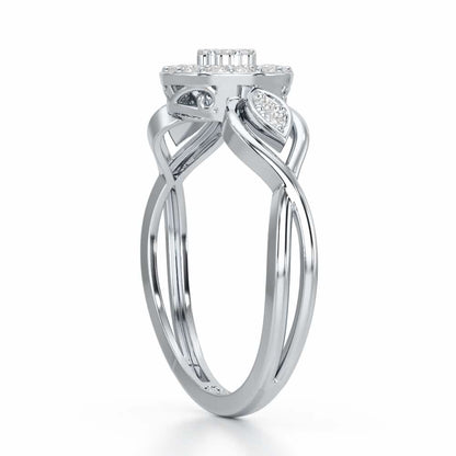 Luminis Attraction Silver Ring - White Gold - Image 4