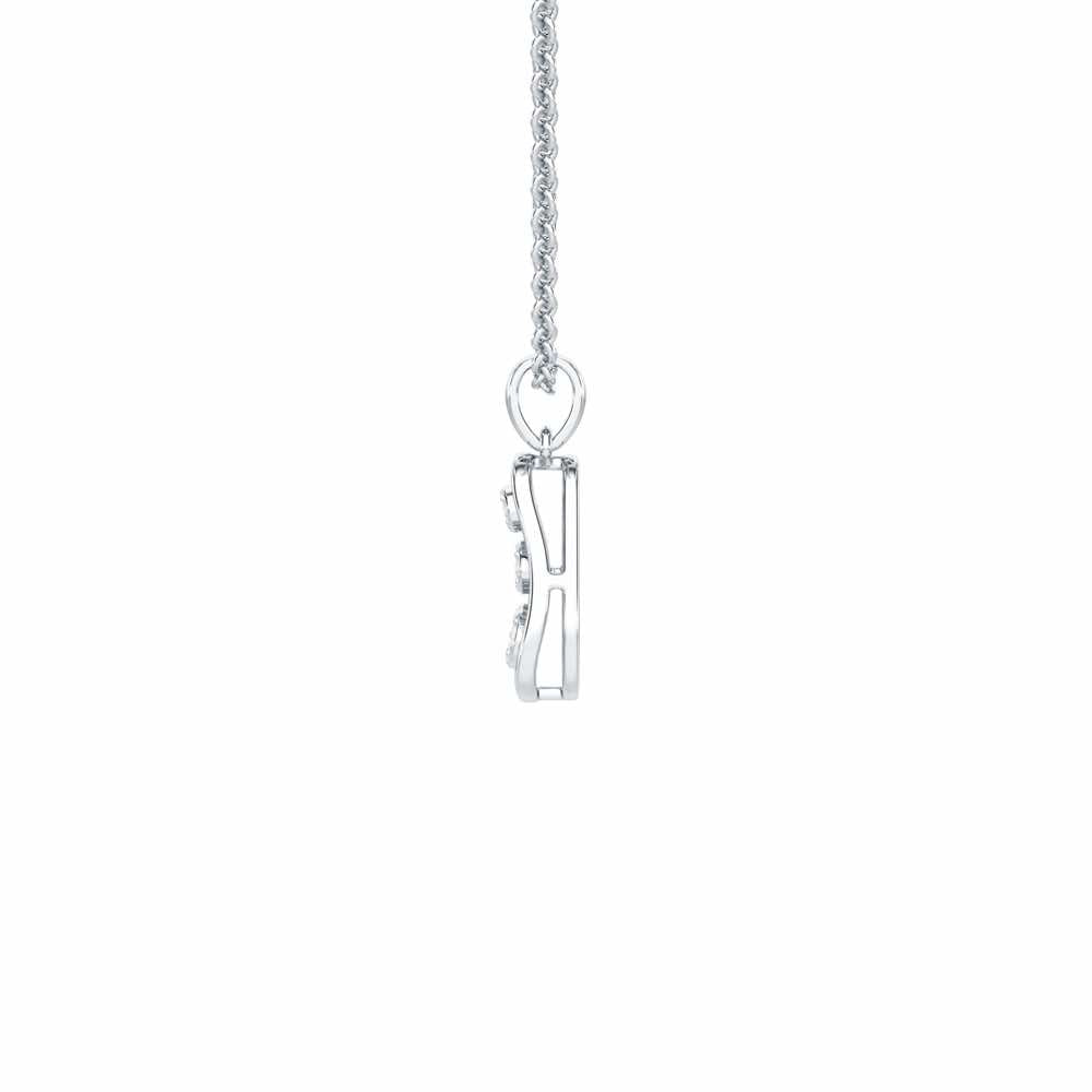 Twilight Spark Silver Pendant - White Gold - Image 4