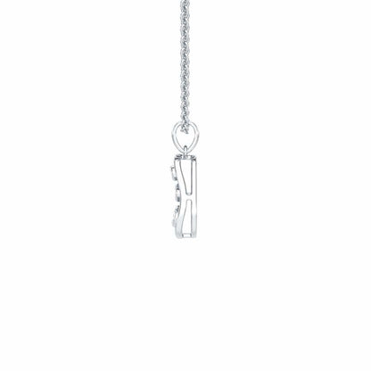 Twilight Spark Silver Pendant - White Gold - Image 4