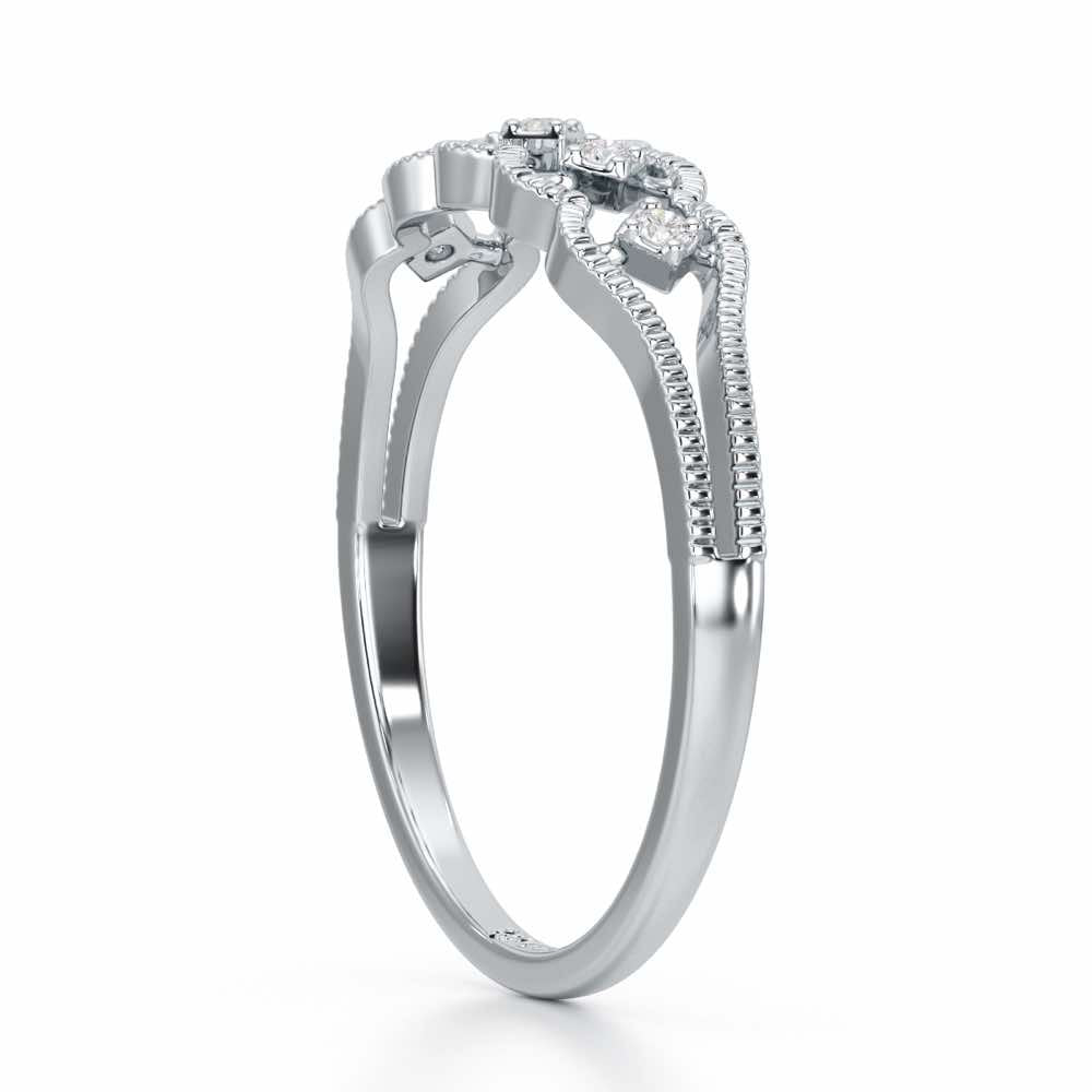 Glow Dance Silver Ring - White Gold - Image 4