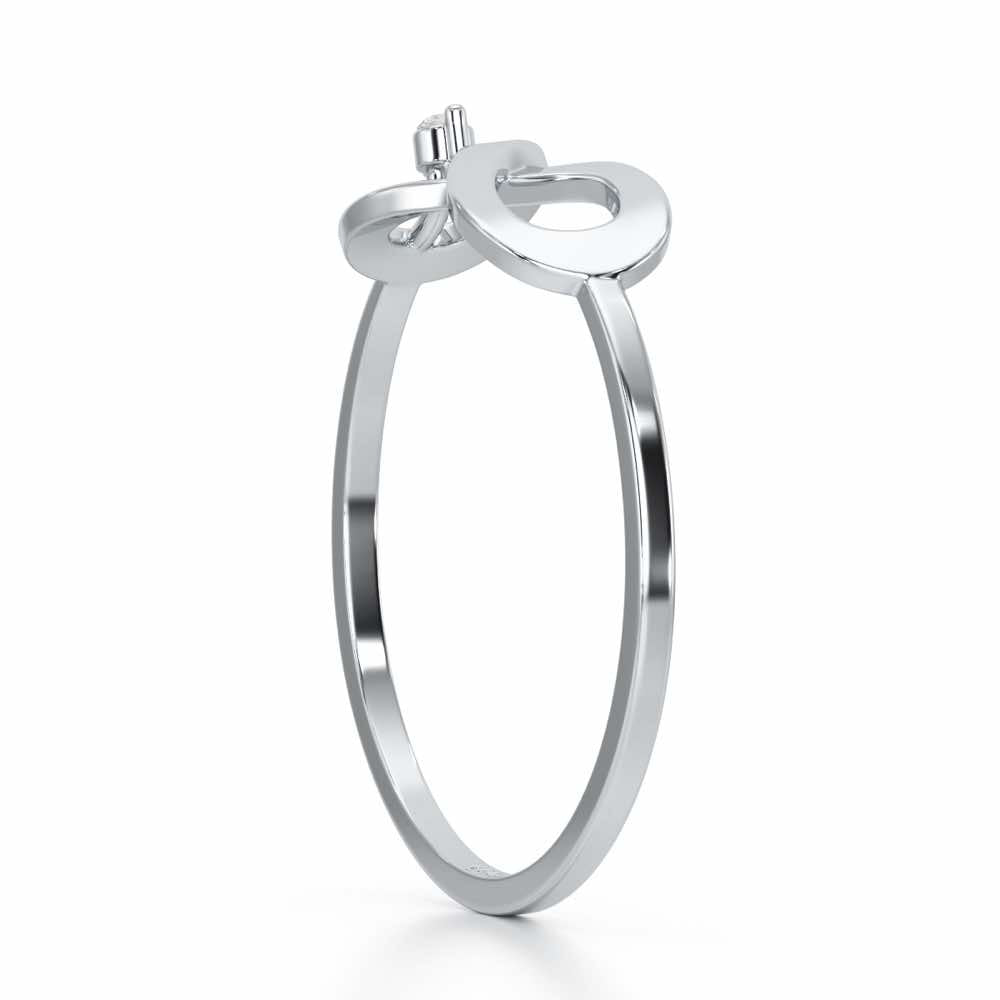 Tentacle Silver Ring - White Gold - Image 4