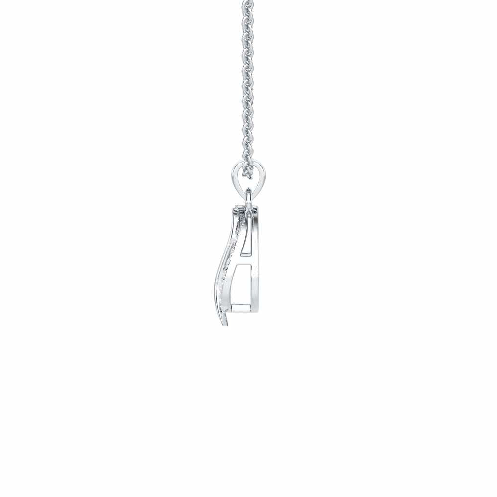 Ethereal Shine Silver Pendant - White Gold - Image 4