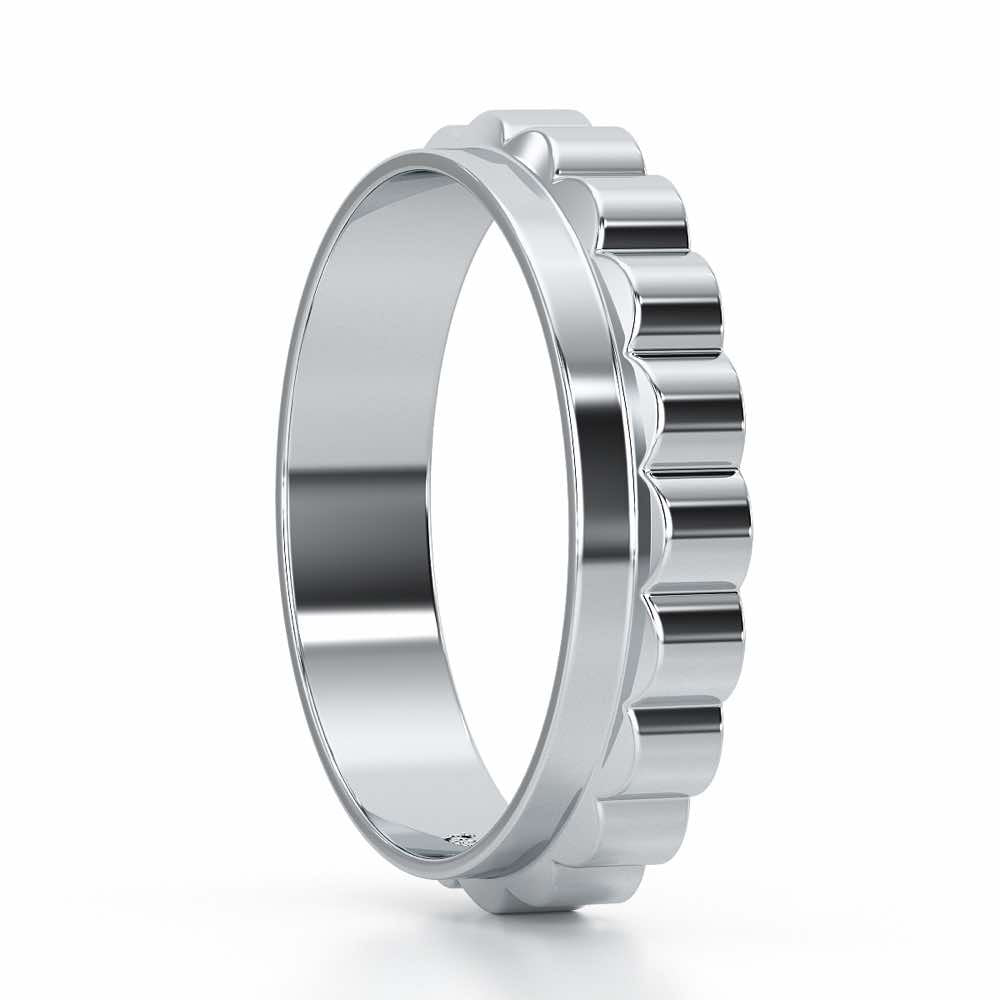 Delphine Silver Ring - White Gold - Image 4