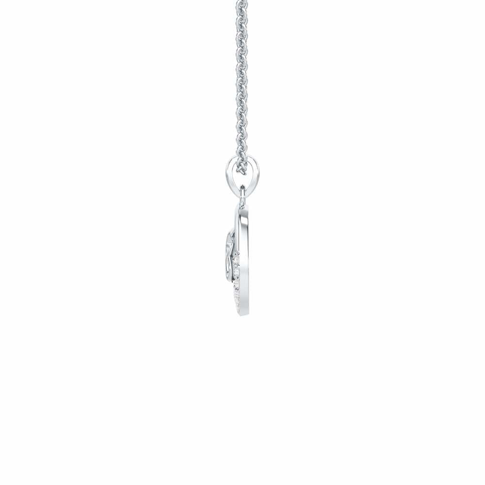 Onkar Shakti Silver Pendant - White Gold - Image 4