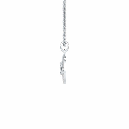 Onkar Shakti Silver Pendant - White Gold - Image 4