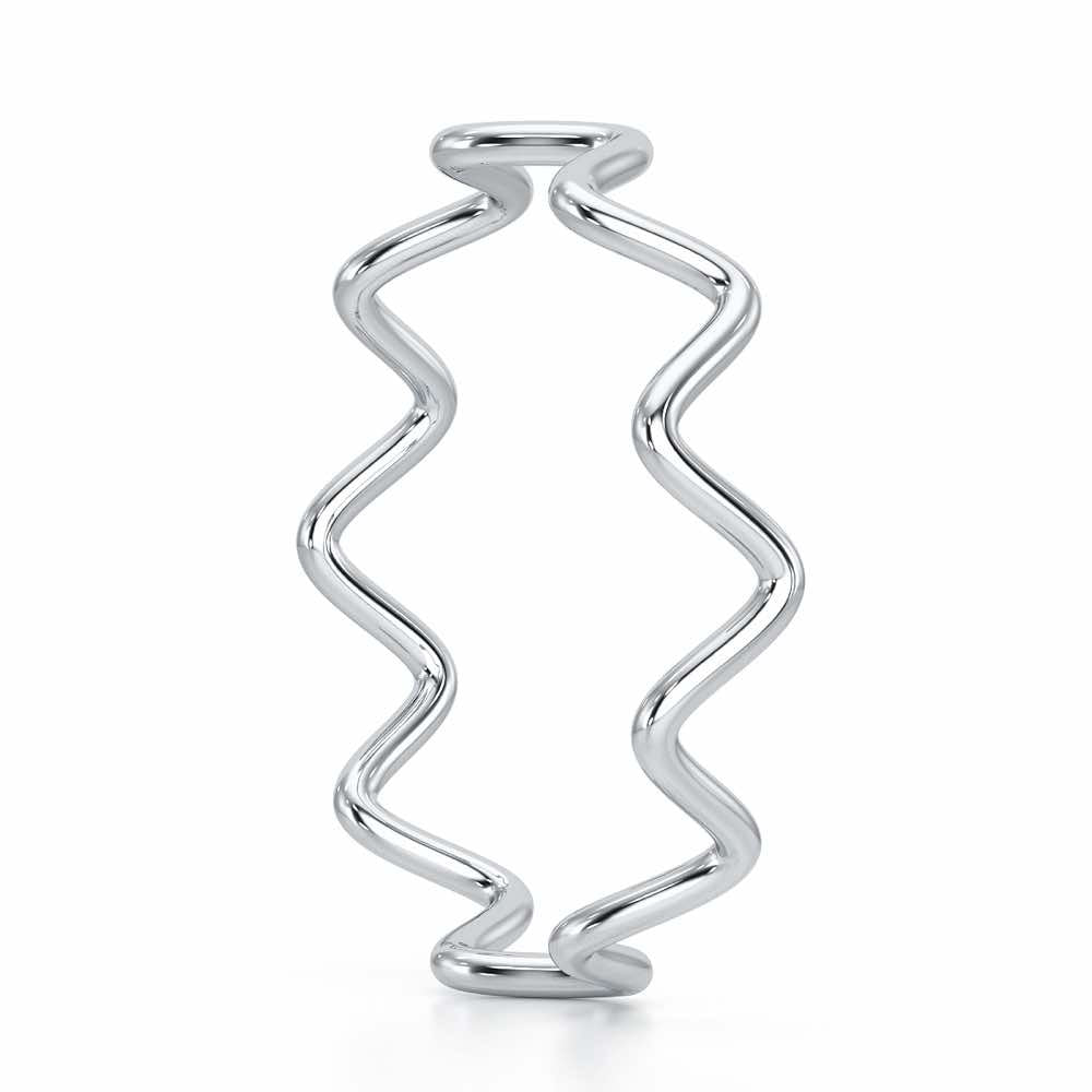 Golden Grace Women Silver Ring - White Gold - Image 4
