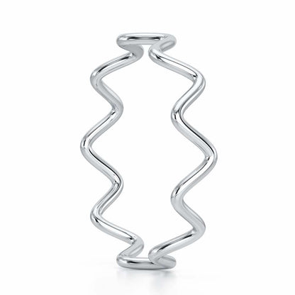 Golden Grace Women Silver Ring - White Gold - Image 4