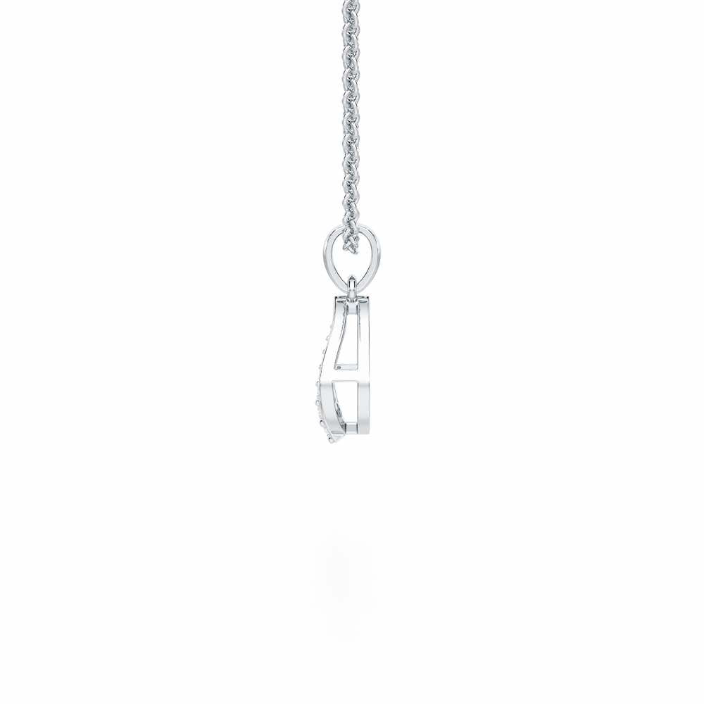 Timeless Glow Silver Pendant - White Gold - Image 4