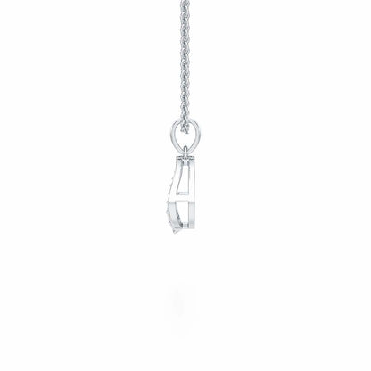 Timeless Glow Silver Pendant - White Gold - Image 4