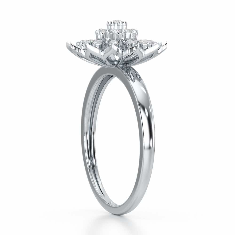 Earl Flora Silver Ring - White Gold - Image 4
