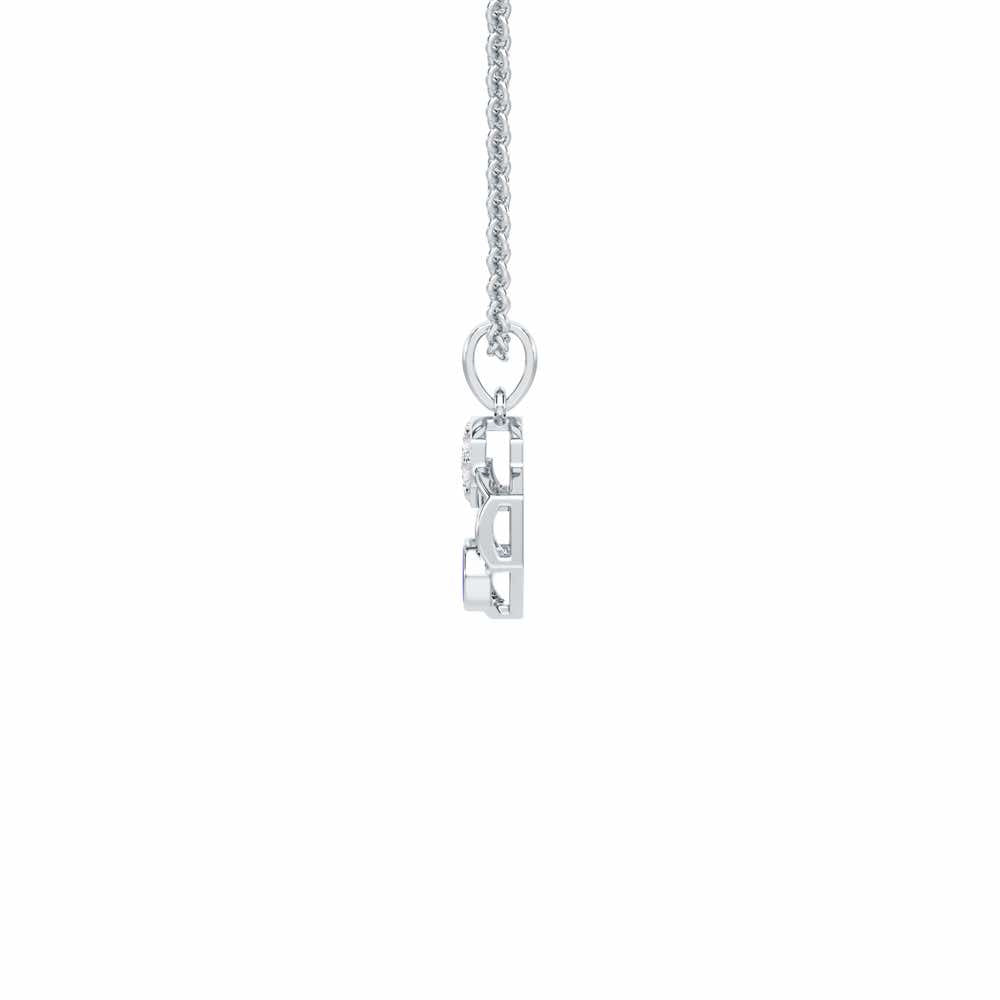Seeing Shield Silver Pendant - White Gold - Image 4