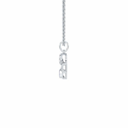 Seeing Shield Silver Pendant - White Gold - Image 4
