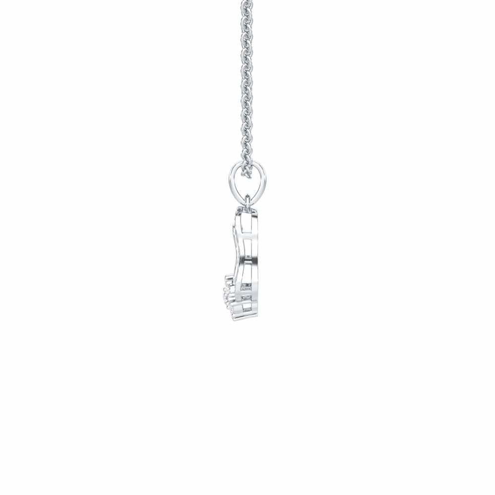 Pure Radiance Silver Pendant - White Gold - Image 4