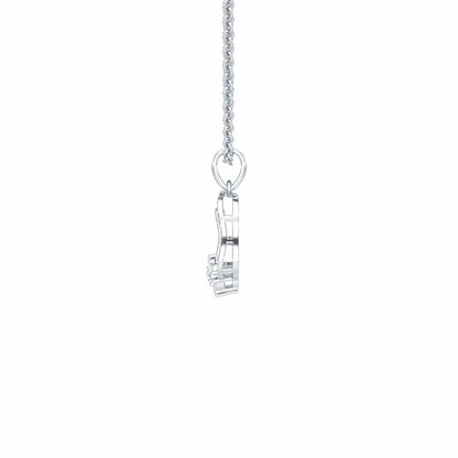 Pure Radiance Silver Pendant - White Gold - Image 4