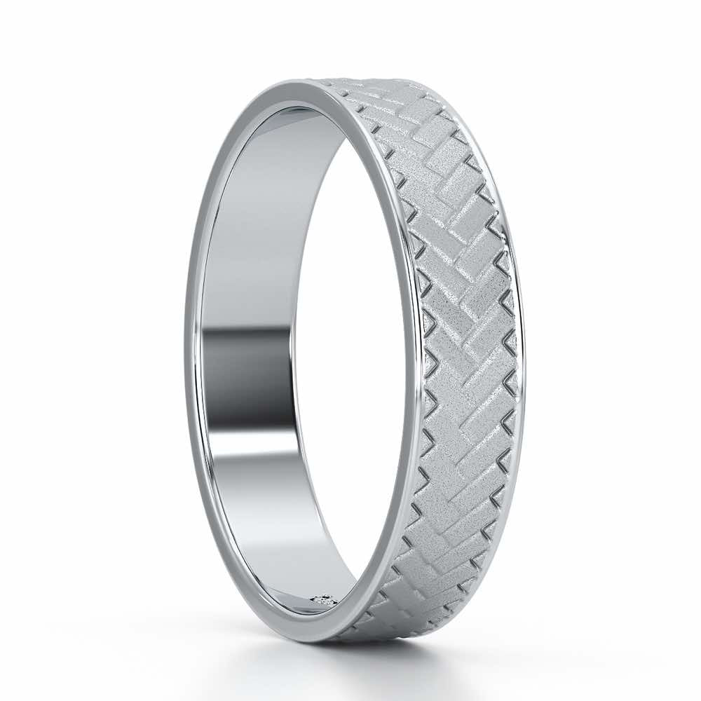 Isla Silver Ring - White Gold - Image 4