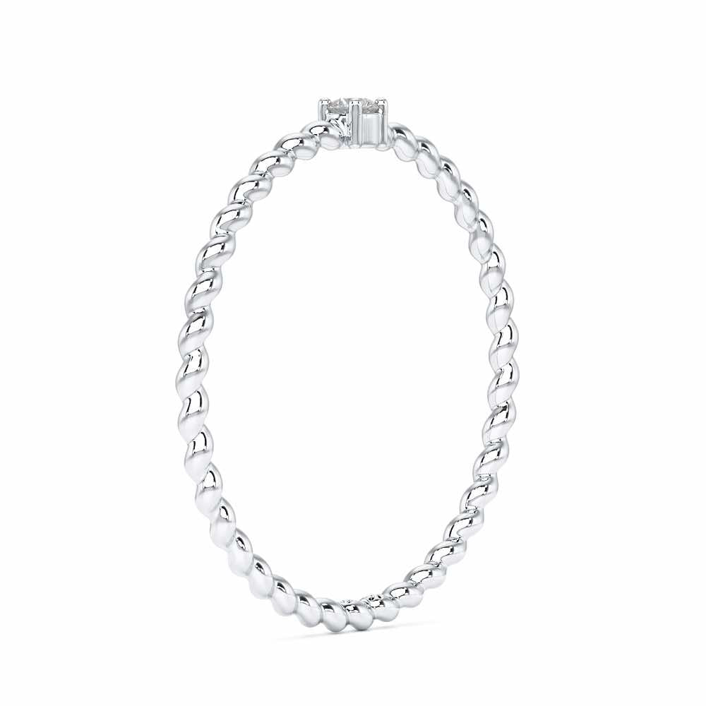 Glow Muse Women Silver Ring - White Gold - Image 4