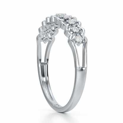 Unbounded Silver Ring - White Gold - Image 4