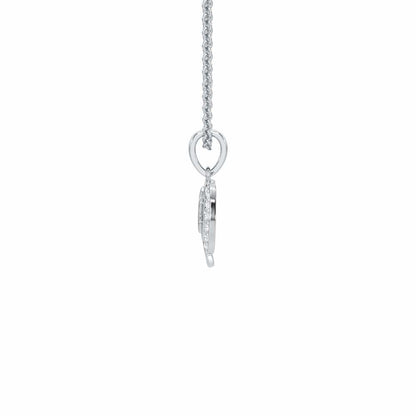 Onkar Grace Silver Pendant - White Gold - Image 4