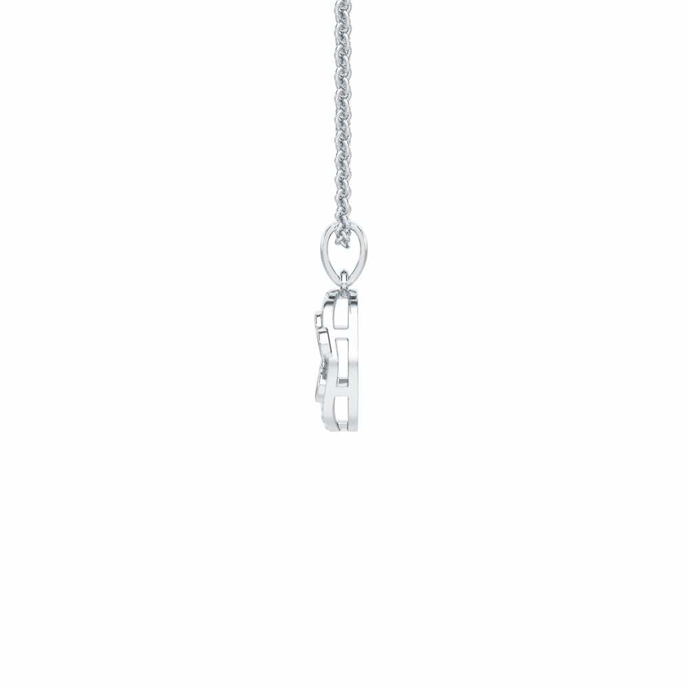 Hearts Of Gleam Silver Pendant - White Gold - Image 4