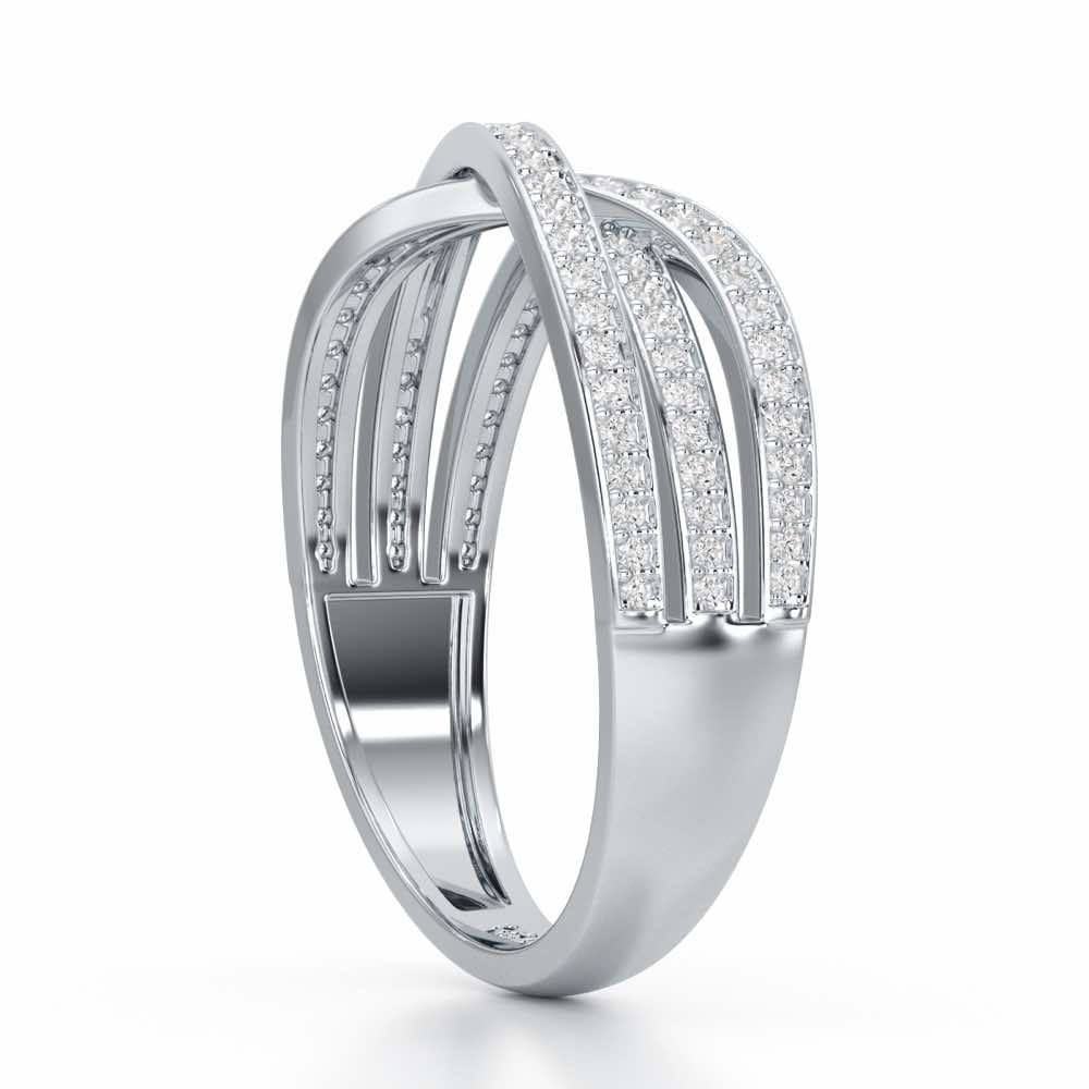 Supreme Helix Silver Ring - White Gold - Image 4