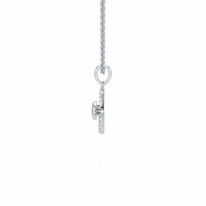 Trinetradhari Silver Pendant - White Gold - Image 4