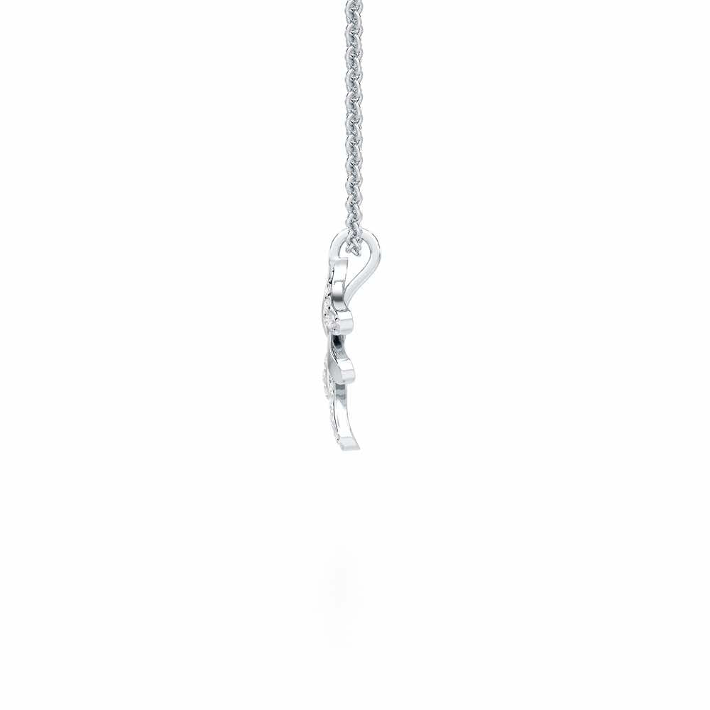 Sapling Spark Silver Pendant - White Gold - Image 4