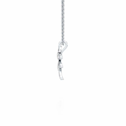 Sapling Spark Silver Pendant - White Gold - Image 4