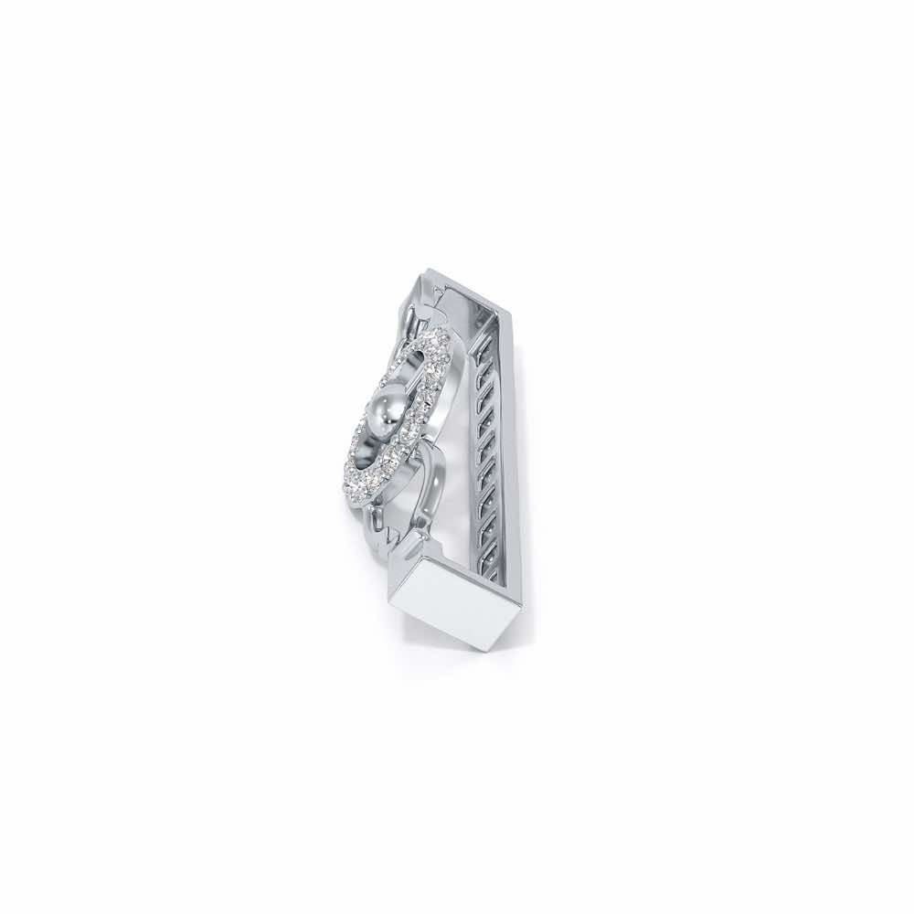Bling Style Silver Watch Band - White Gold - Image 4