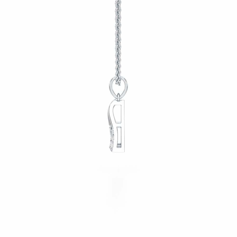 Pure Shine Silver Pendant - White Gold - Image 4