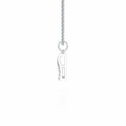 Pure Shine Silver Pendant - White Gold - Image 4