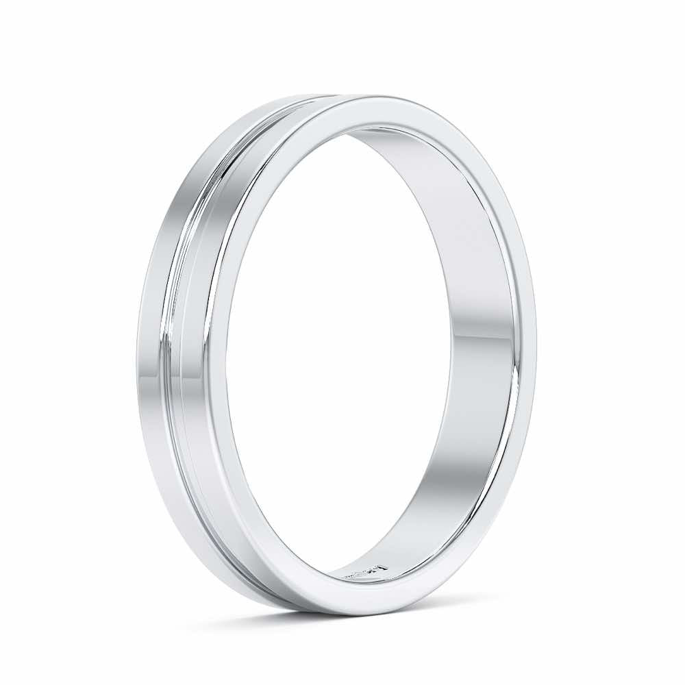 Amethyst Silver Ring - White Gold - Image 4