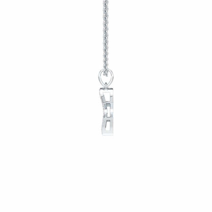 Silver Gleam Pendant - White Gold - Image 4