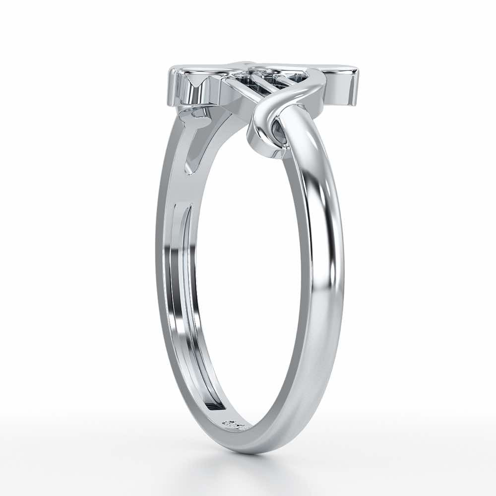 Knox Mystery Silver Ring For Women - White Gold - Image 4