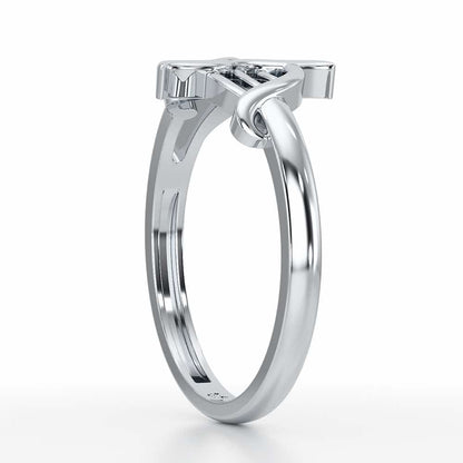 Knox Mystery Silver Ring For Women - White Gold - Image 4