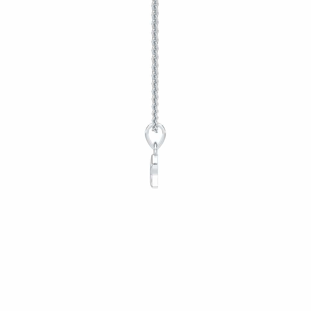 Mini Star Gold Pendant - White Gold - Image 4